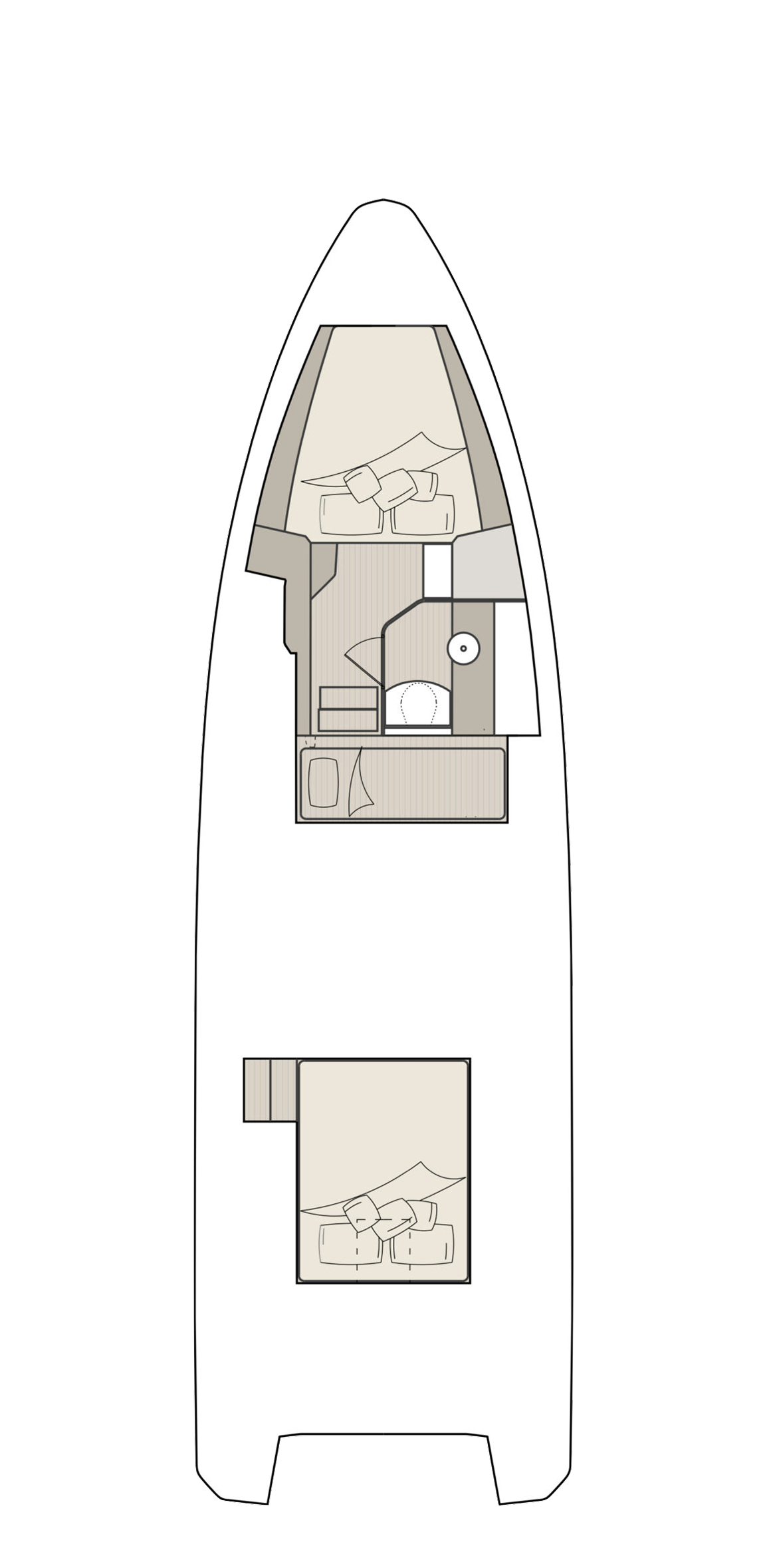 Lower deck